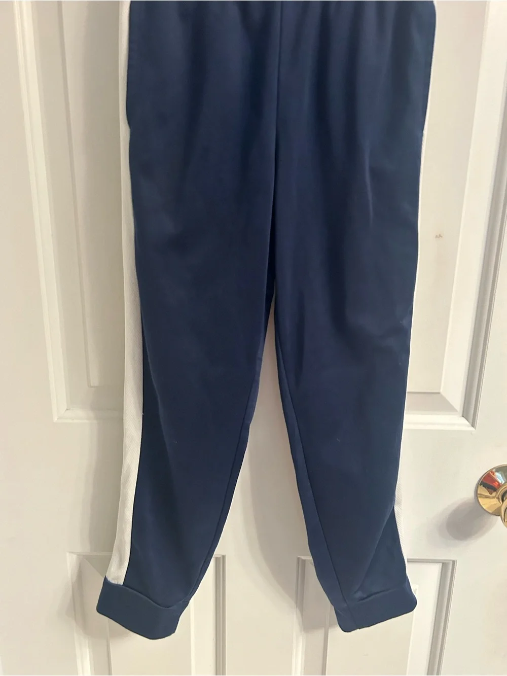 jumping beans Navy Athletic Pants with White Side Stripes